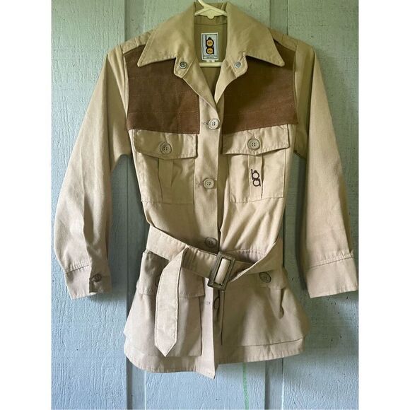 Vintage BOB ALLEN GUN CLUB SAFARI Sportswear Belted  Jacket Sz 32 - Picture 3 of 11